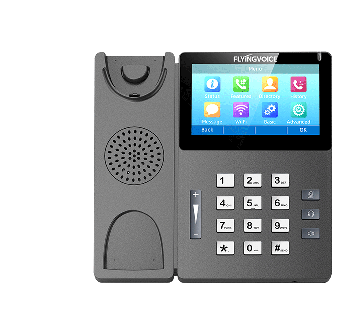 FIP15G触摸屏IP话机采用人体工学设计